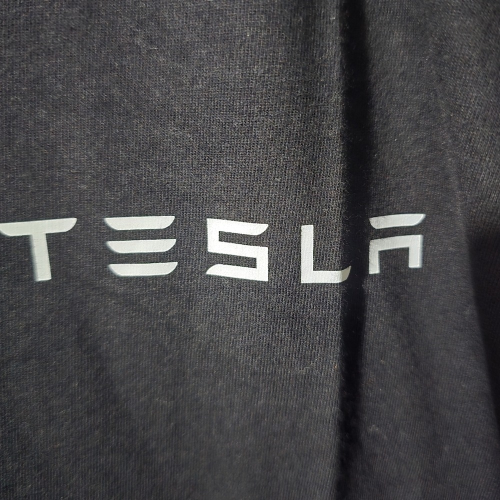 Tesla Black Men's T-Shirt Size 2x Brand New - Picture 3 of 4
